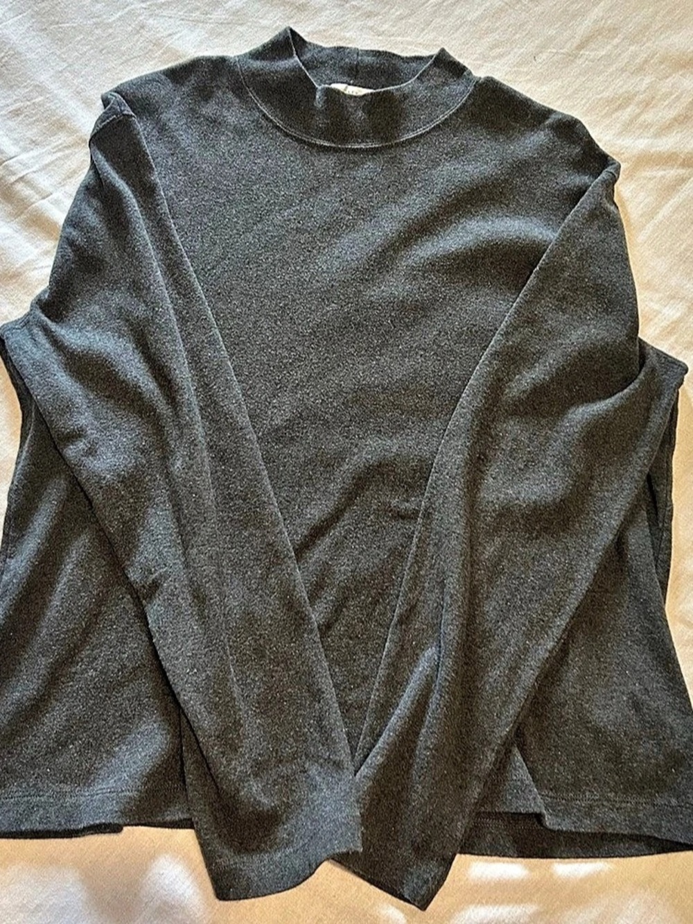 Jones New York Long Sleeve Mock Neck Black XL